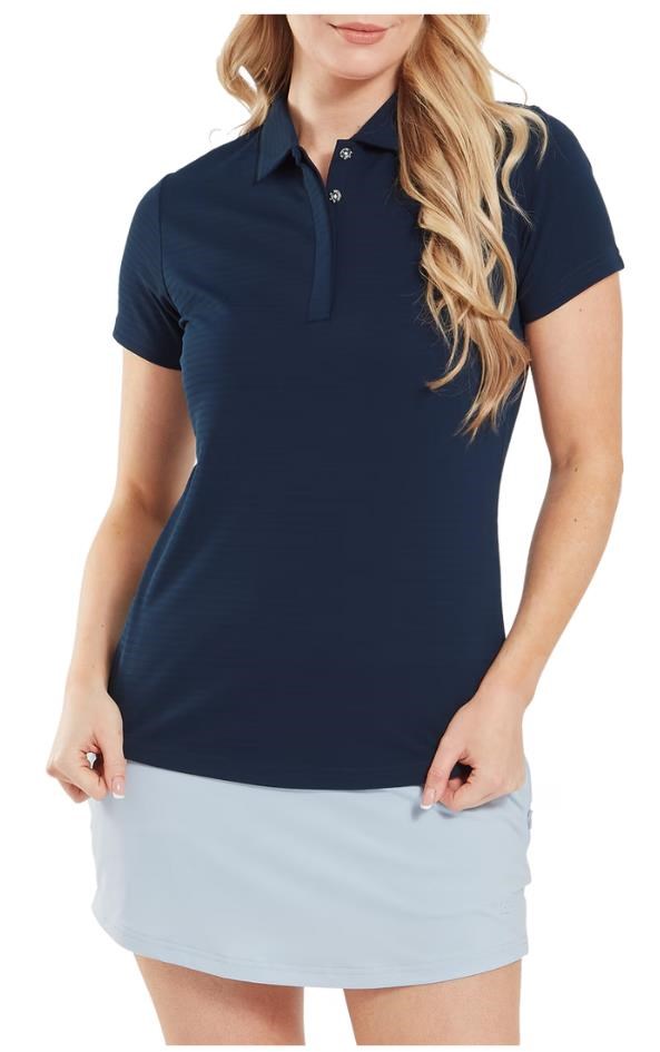 FootJoy Jacquard SS Shirt dámské polo, tmavě modré