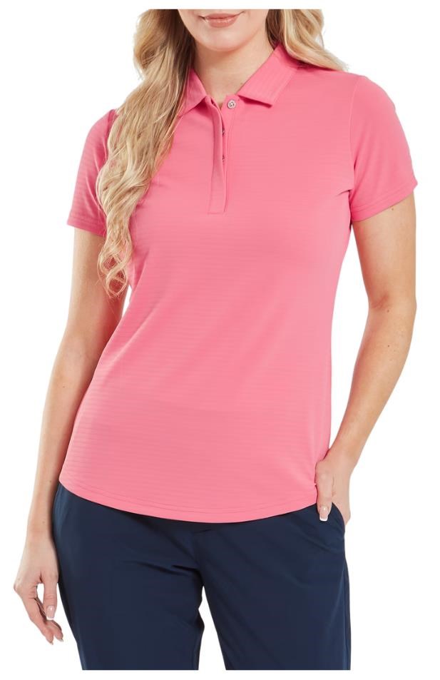 FootJoy Jacquard SS Shirt dámské polo, růžové