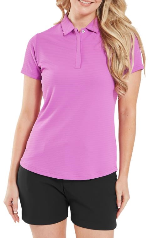 FootJoy Jacquard SS Shirt dámské polo, růžové