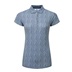 FootJoy Animal Print Cap Sleeve Lisle dámské polo, skyway/white/navy