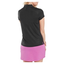 FootJoy Animal Print Cap Sleeve Lisle dámské polo, černé