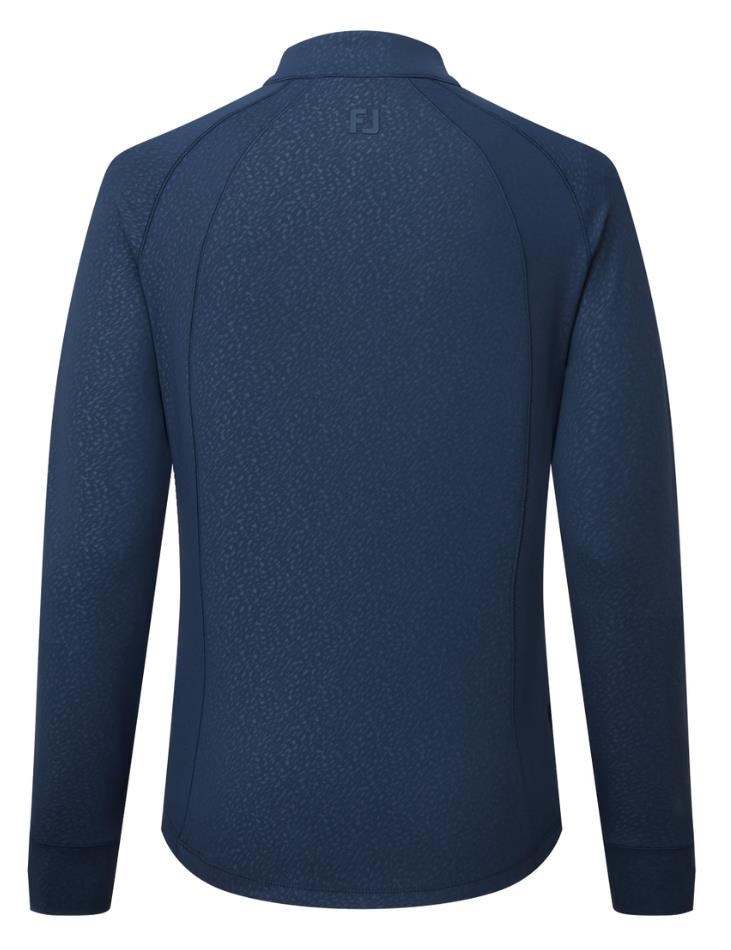 FootJoy Embossed Full-Zip Midlayer dámská mikina, tmavě modrá