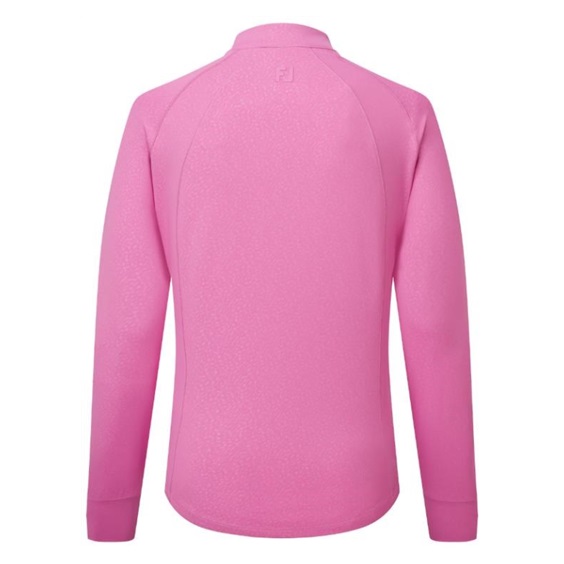 FootJoy Embossed Full-Zip Midlayer dámská mikina, růžové
