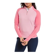 FootJoy 1/4-Zip Midlayer dámská mikina, růžová