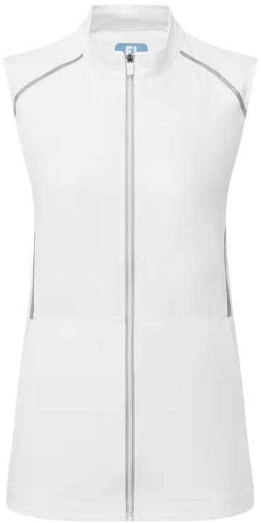 FootJoy TempoSeries Full-Zip dámská vesta, bílo/stříbrná