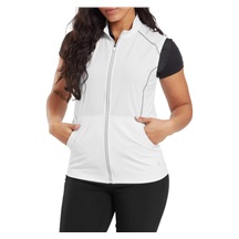FootJoy TempoSeries Full-Zip dámská vesta, bílo/stříbrná