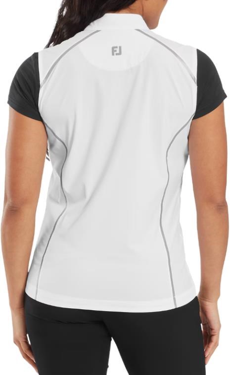 FootJoy TempoSeries Full-Zip dámská vesta, bílo/stříbrná