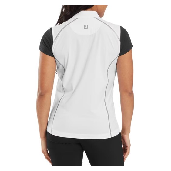 FootJoy TempoSeries Full-Zip dámská vesta, bílo/stříbrná