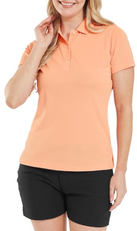 FootJoy Stretch Pique Solid dámské polo, papaya