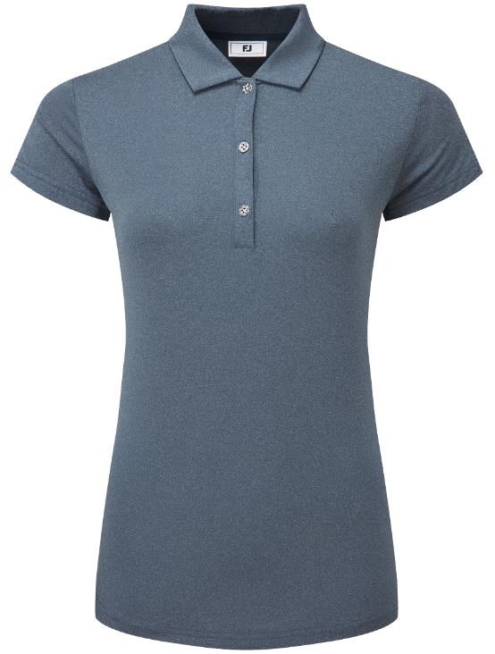 FootJoy Cap Sleeve Lisle dámské polo, heather navy
