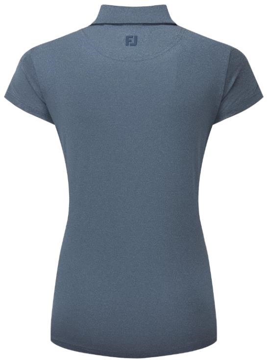FootJoy Cap Sleeve Lisle dámské polo, heather navy