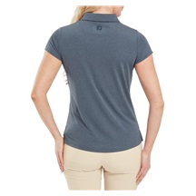 FootJoy Cap Sleeve Lisle dámské polo, heather navy