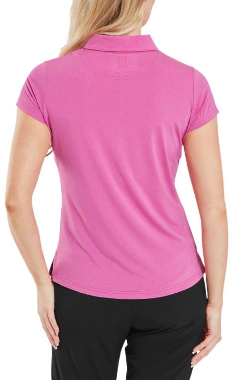 FootJoy Cap Sleeve Lisle dámské polo, růžové