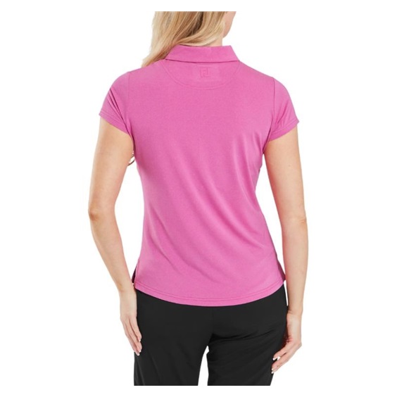 FootJoy Cap Sleeve Lisle dámské polo, růžové