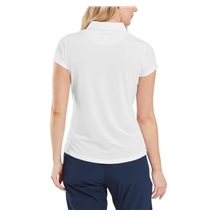 FootJoy Cap Sleeve Lisle dámské polo, bílé