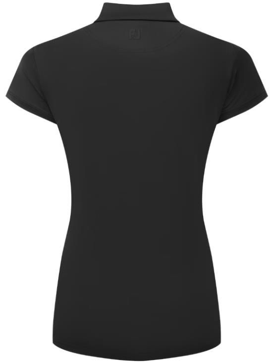 FootJoy Cap Sleeve Lisle dámské polo, černé