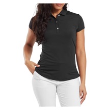 FootJoy Cap Sleeve Lisle dámské polo, černé