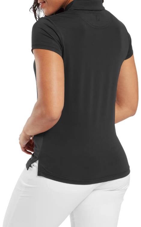 FootJoy Cap Sleeve Lisle dámské polo, černé