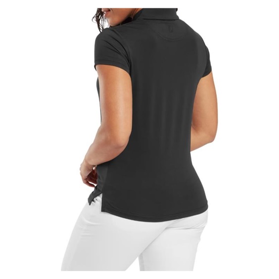 FootJoy Cap Sleeve Lisle dámské polo, černé