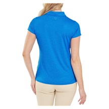FootJoy Painted Floral Cap Sleeve Lisle dámské polo, modré
