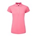 FootJoy Painted Floral Cap Sleeve Lisle dámské polo, růžové
