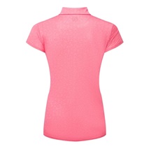 FootJoy Painted Floral Cap Sleeve Lisle dámské polo, růžové