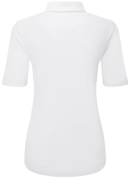 FootJoy Half Sleeve Ruched Lisle dámské polo, bílé
