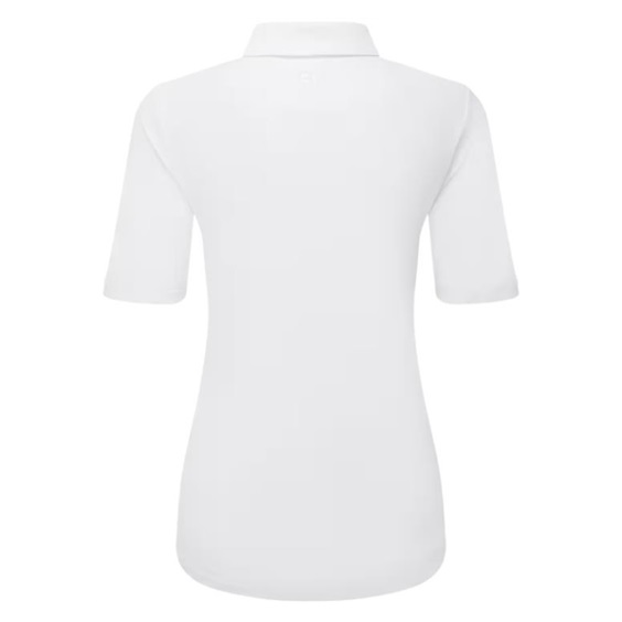 FootJoy Half Sleeve Ruched Lisle dámské polo, bílé
