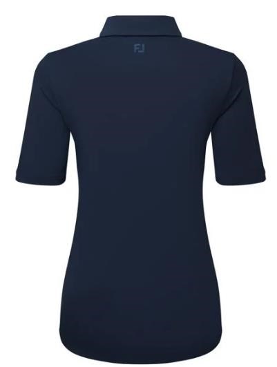 FootJoy Half Sleeve Ruched Lisle dámské polo, tmavě modré