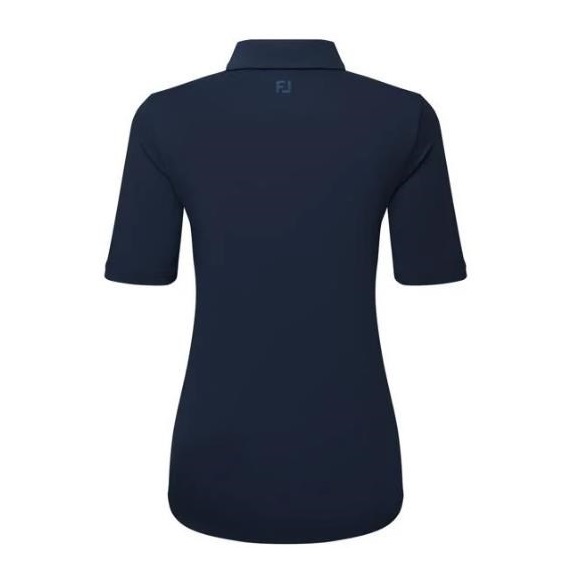 FootJoy Half Sleeve Ruched Lisle dámské polo, tmavě modré