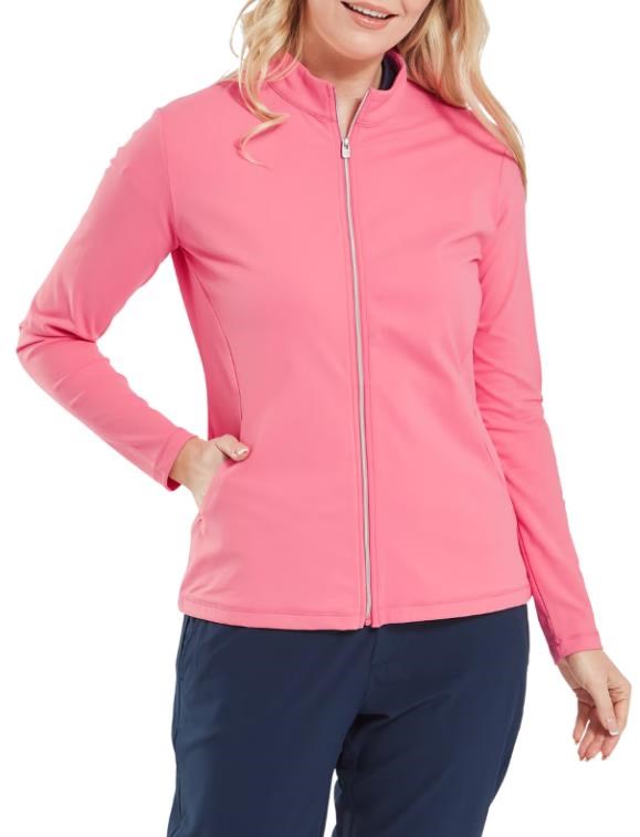 FootJoy Full-Zip Midlayer dámská mikina, pink lemonade