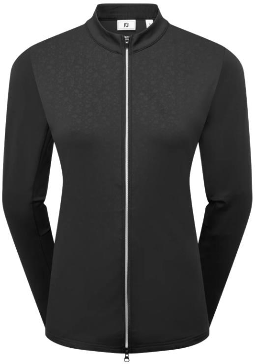 FootJoy Full-Zip Debossed Midlayer dámská mikina, černá