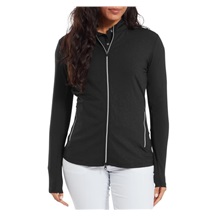 FootJoy Full-Zip Debossed Midlayer dámská mikina, černá
