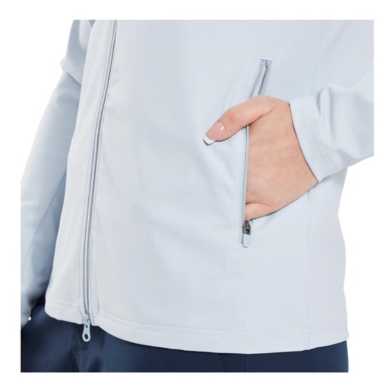 FootJoy Full-Zip Debossed Midlayer dámská mikina, skyway