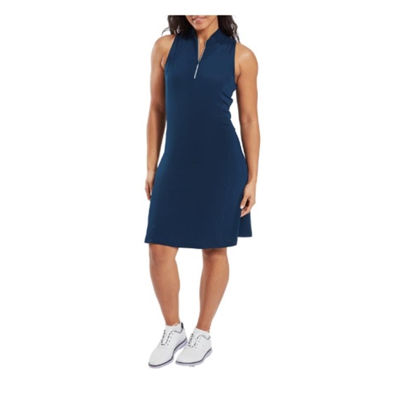 FootJoy 1/4-Zip Sleeveless golfové šaty, tmavě modré