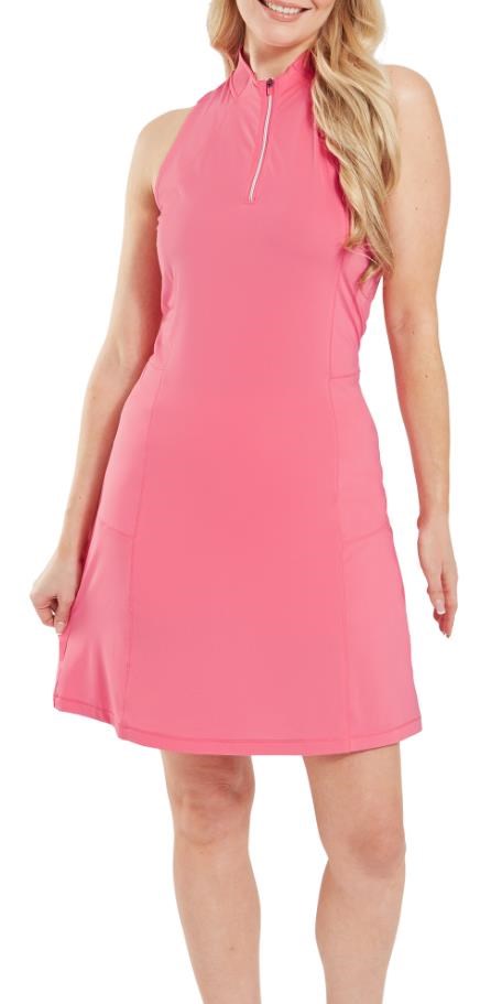FootJoy 1/4-Zip Sleeveless golfové šaty, růžové