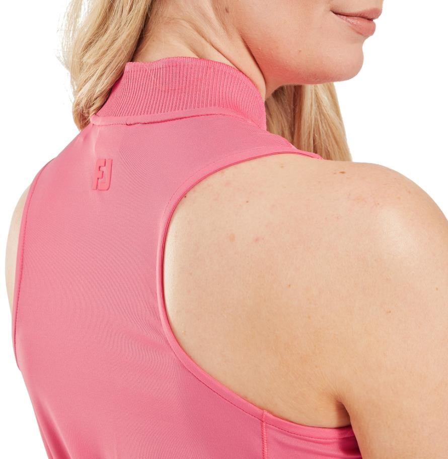 FootJoy 1/4-Zip Sleeveless golfové šaty, růžové