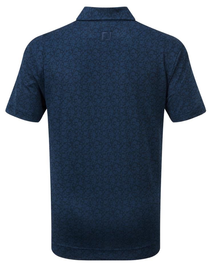 Footjoy Painted Floral Lisle dětské polo, tmavě modré