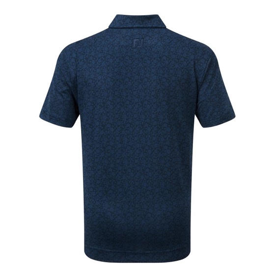 Footjoy Painted Floral Lisle dětské polo, tmavě modré