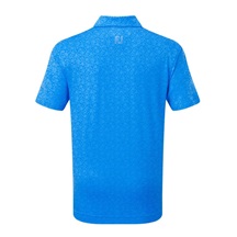 Footjoy Painted Floral Lisle dětské polo, cobalt