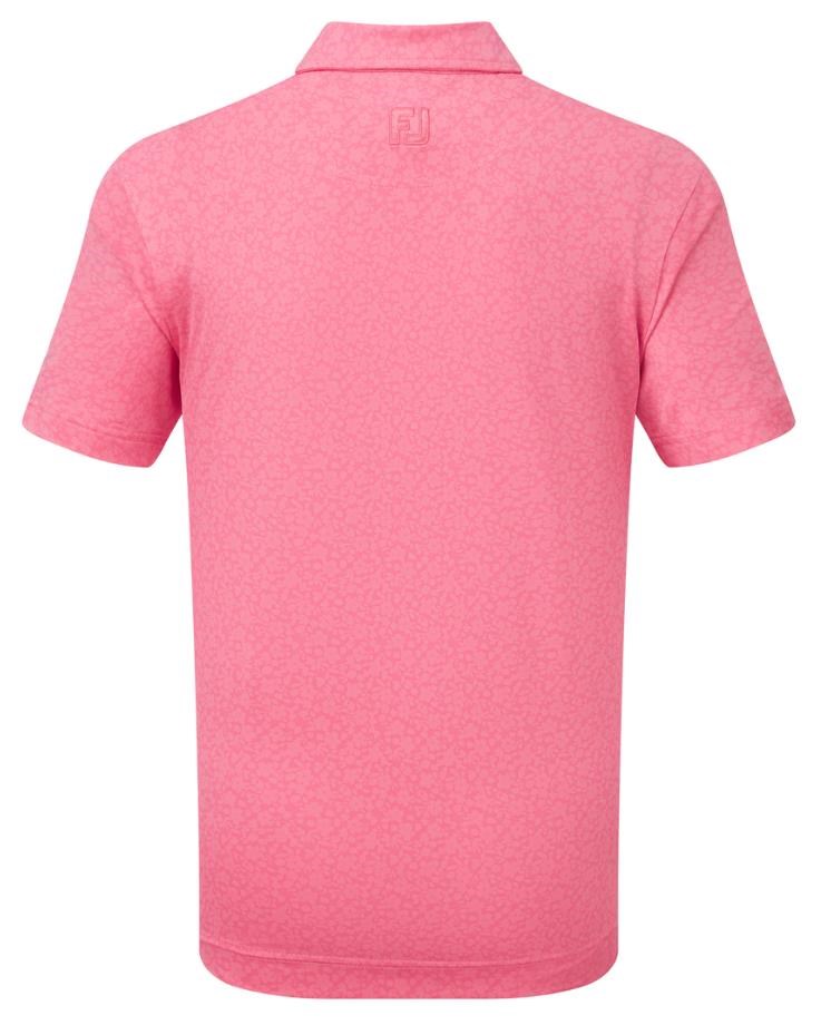 Footjoy Painted Floral Lisle dětské polo, růžové