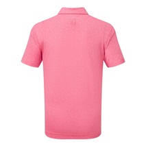 Footjoy Painted Floral Lisle dětské polo, růžové