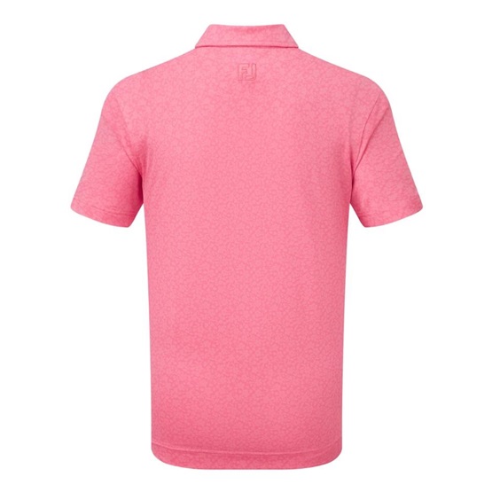 Footjoy Painted Floral Lisle dětské polo, růžové