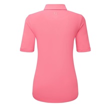 FootJoy Half Sleeve Ruched Lisle dámské polo, růžové