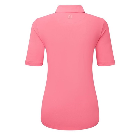 FootJoy Half Sleeve Ruched Lisle dámské polo, růžové
