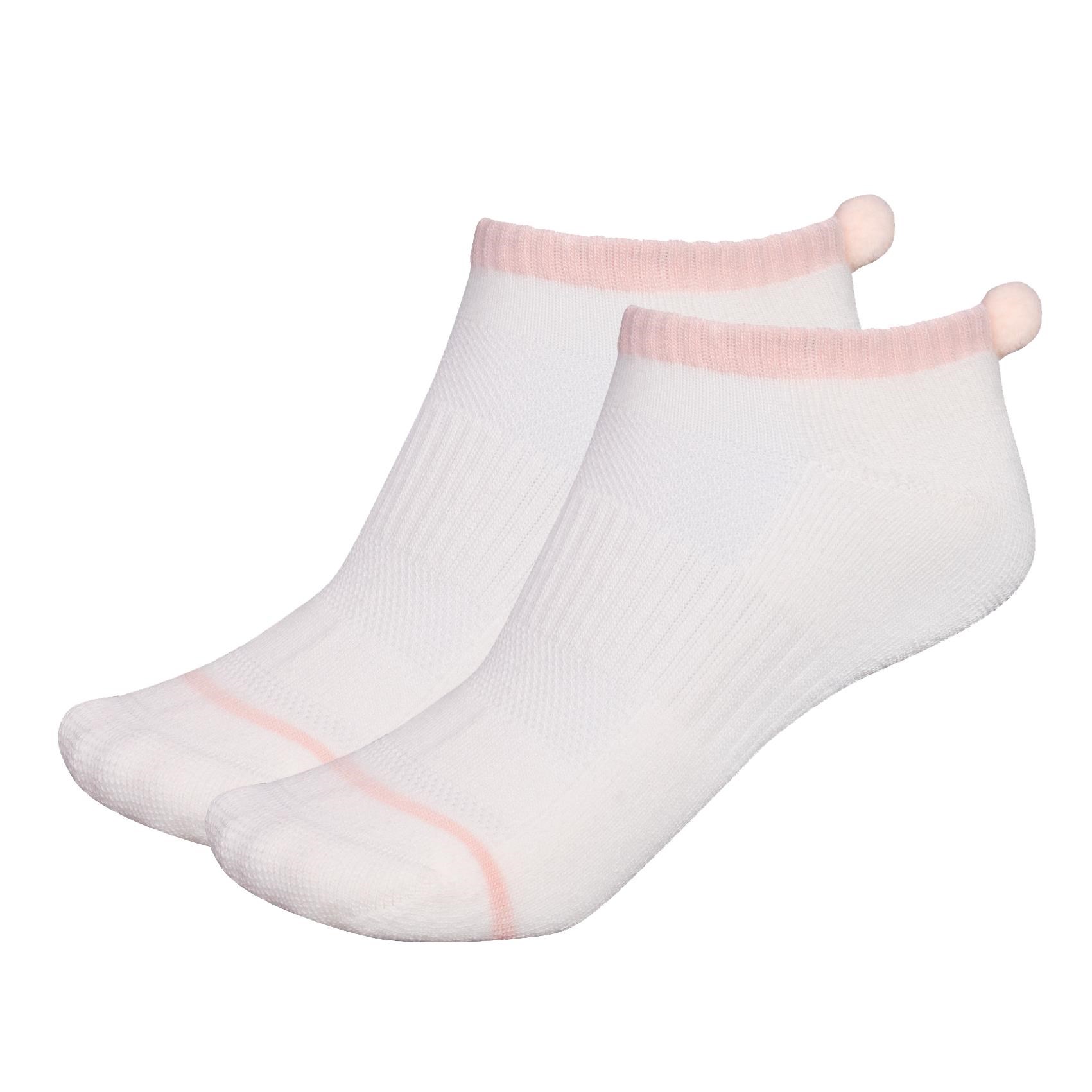 FootJoy ProDry Pom-Pom dámské ponožky, 1pár, bílé