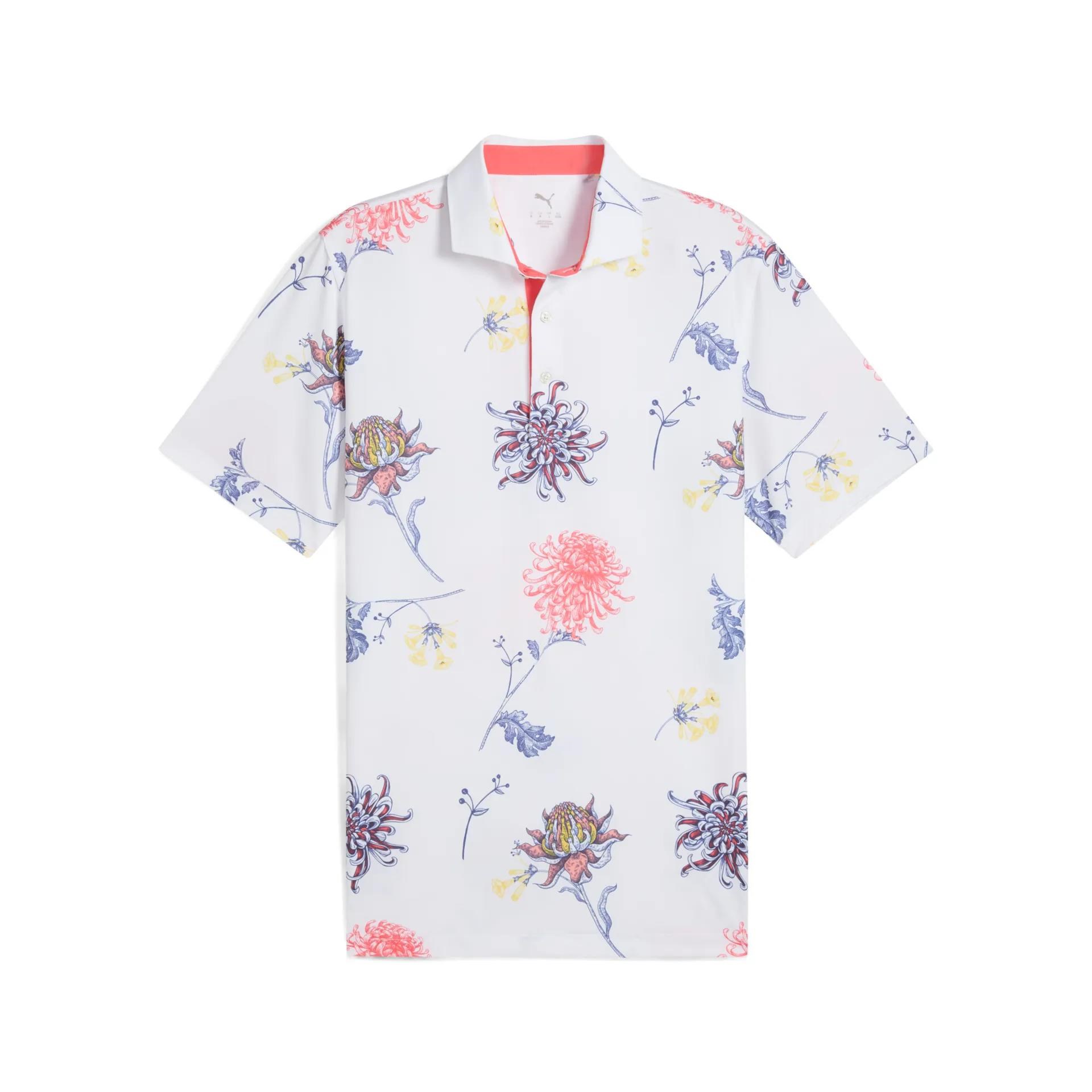 Puma MATTR Dahlia pánské polo, white glow/peach frost
