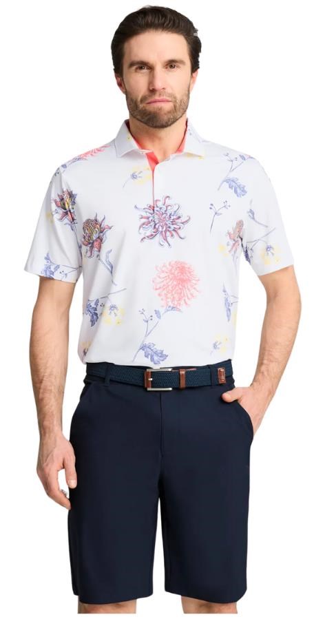 Puma MATTR Dahlia pánské polo, white glow/peach frost