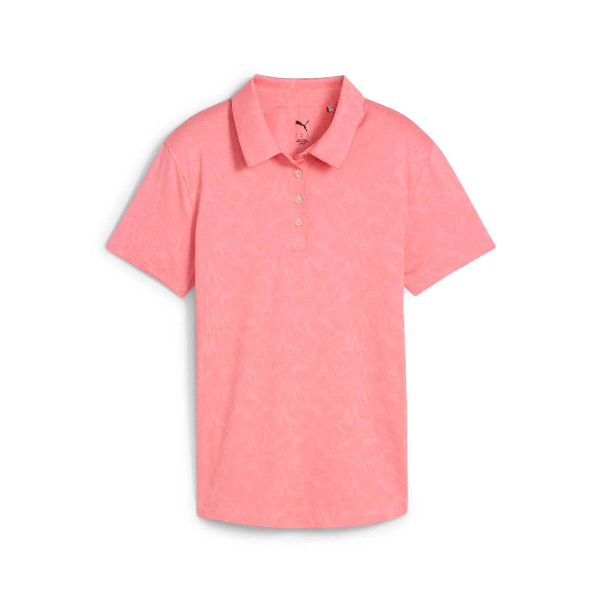 Puma MATTR Lianas Jacquard dámské polo, peach frost