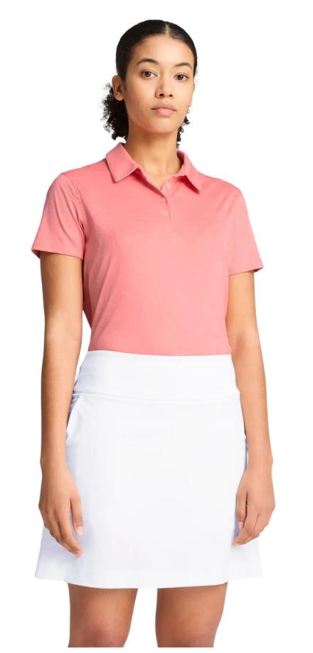 Puma MATTR Lianas Jacquard dámské polo, peach frost